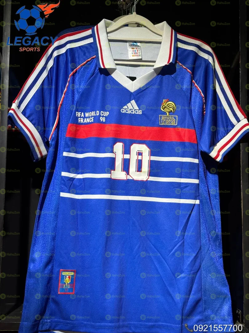 ZIDANE France World Cup 1998 Home Retro Kit