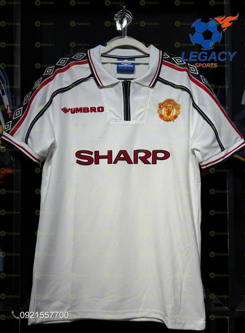 Manchester United Sharp 1998/99 White Jersey
