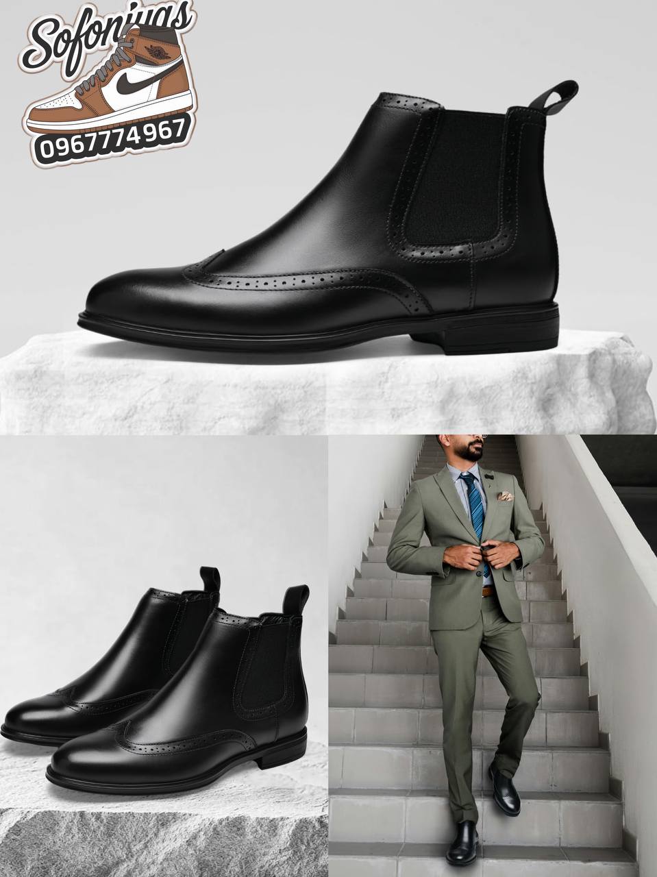 Bonai Chelsea Leather Boots