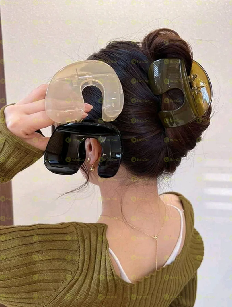 Transparent Jelly Color Hair Clips