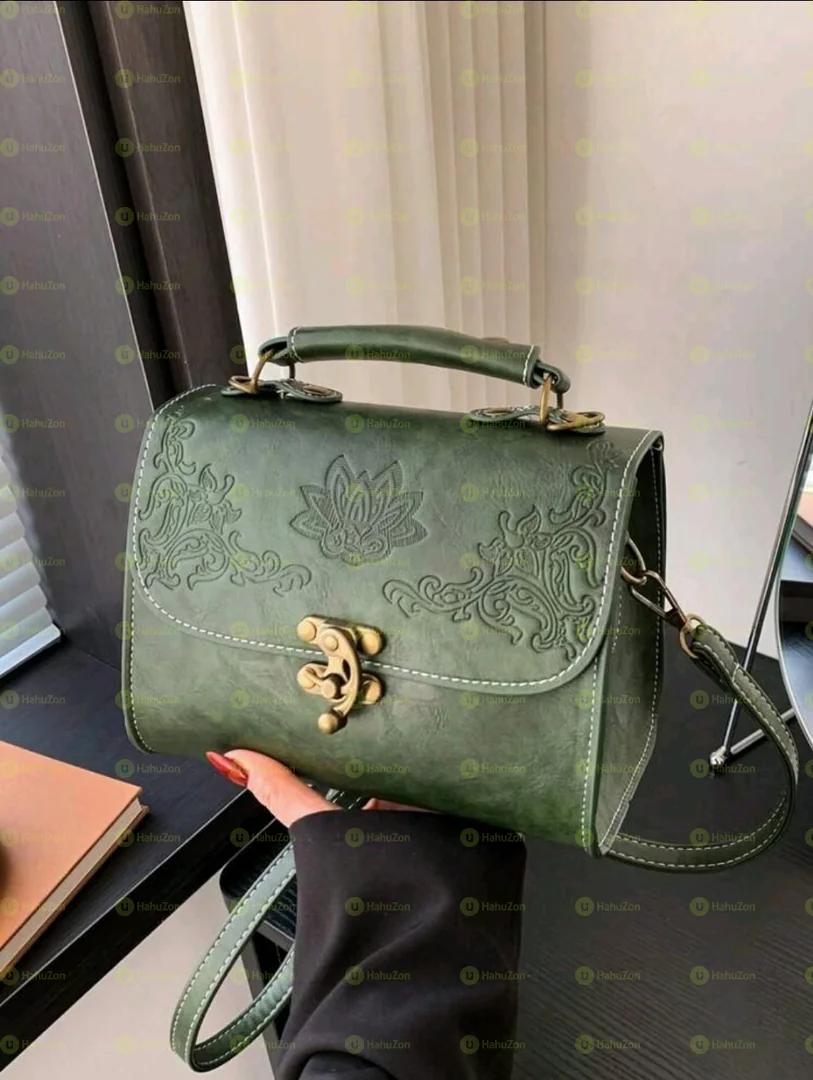 Fashionable Pu Leather Embossed Handbag