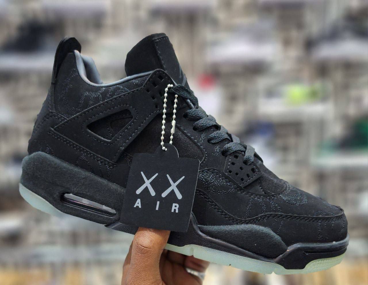 Nike Air Jordan Retro 4 x KAWS Black Shoes