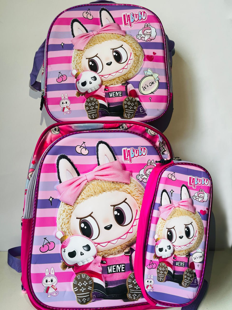 Back Packs With Pencil Bag And Lunch Bag