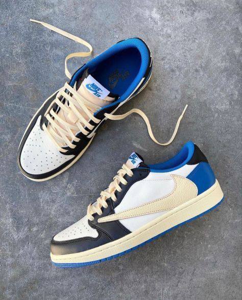 Air Jordan 1 Retro Travis Scott Fragment Low Shoes