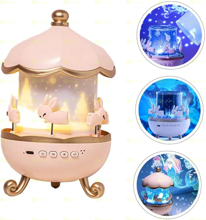 Rechargeable Rotating Projector Lamp