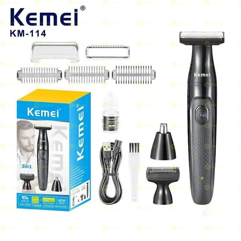 Kemei 3-in-1 Professional Body Trimmer