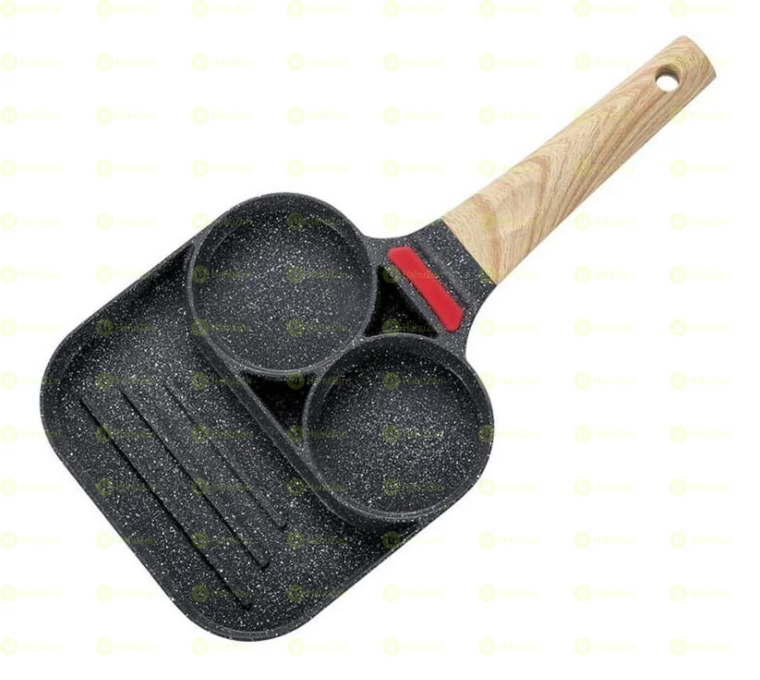 3 in 1 Flat Bottom Omelette Egg Pan