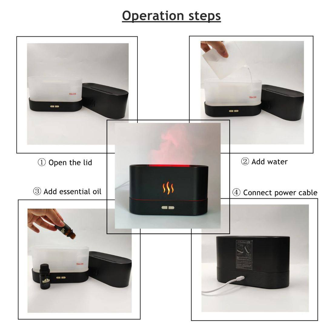 ©©Flame Diffuser Humidifier