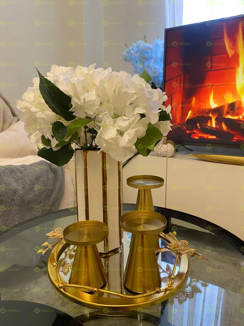 Set of 3 Metal Candle Holder