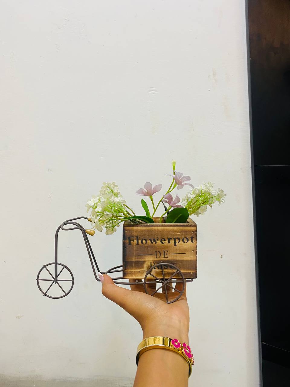Mini cycle flower pot