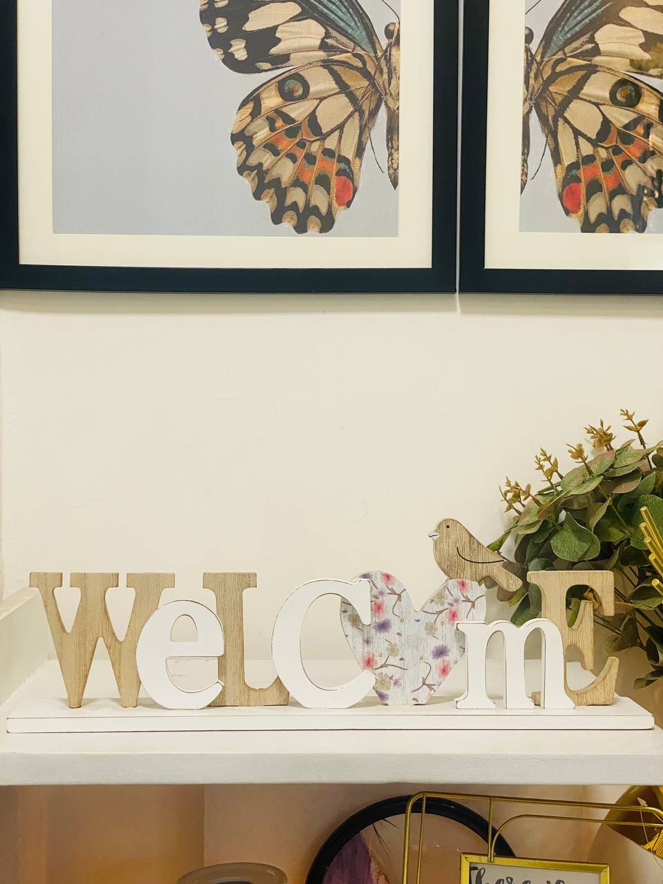 Welcome Wooden Letters