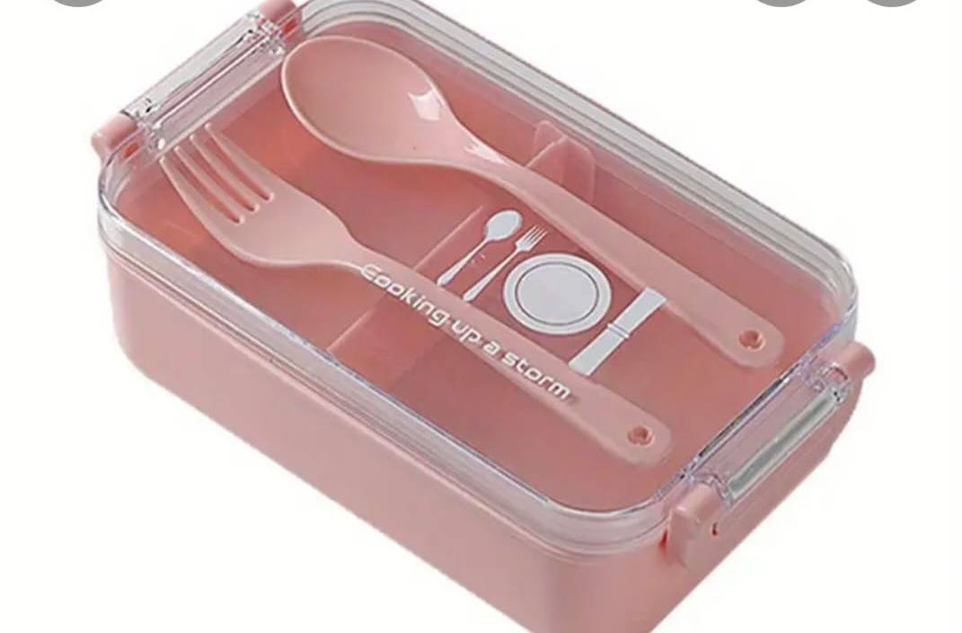 Lunch Boxes With Fork And Spoon