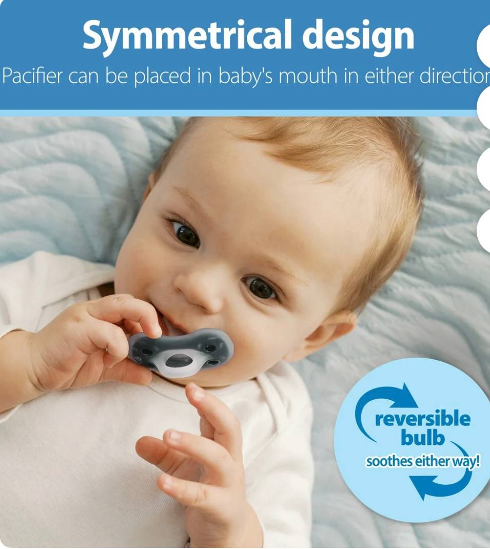 Dr. Brown's Advantage One-Piece Silicone Baby Pacifier