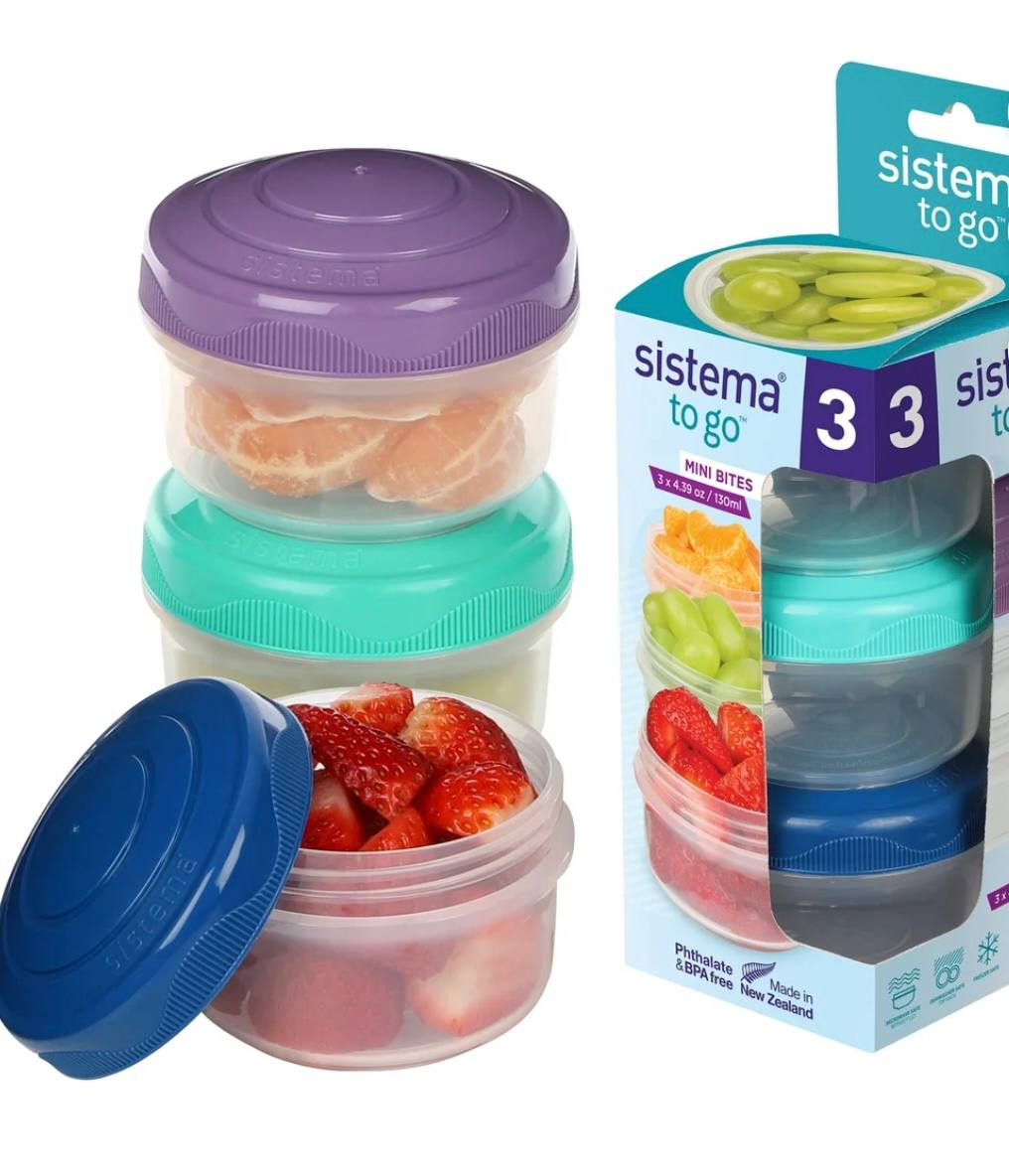 Sistema TO GO Round Mini Bites Food Storage