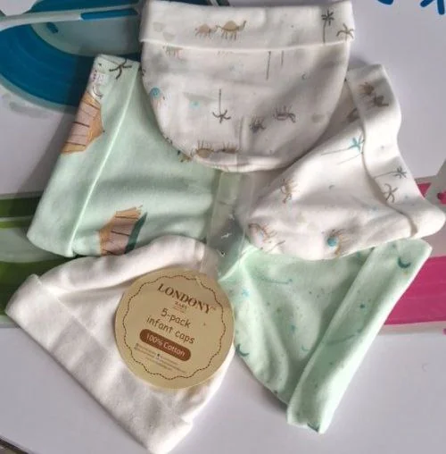 5 ፍሬ የአራስ ልጆች ኮፍያ