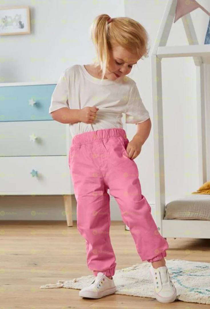 Tchibo Kid Girls Solid Trouser Pants