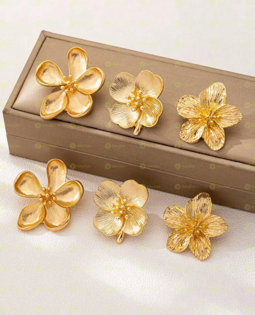 3pc Gold Earrings