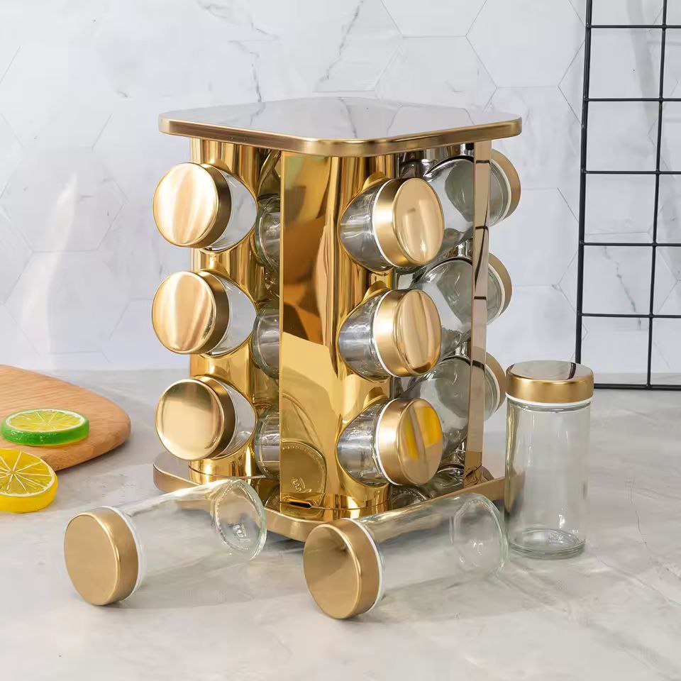 12 Jar Rotating Spice Carousel