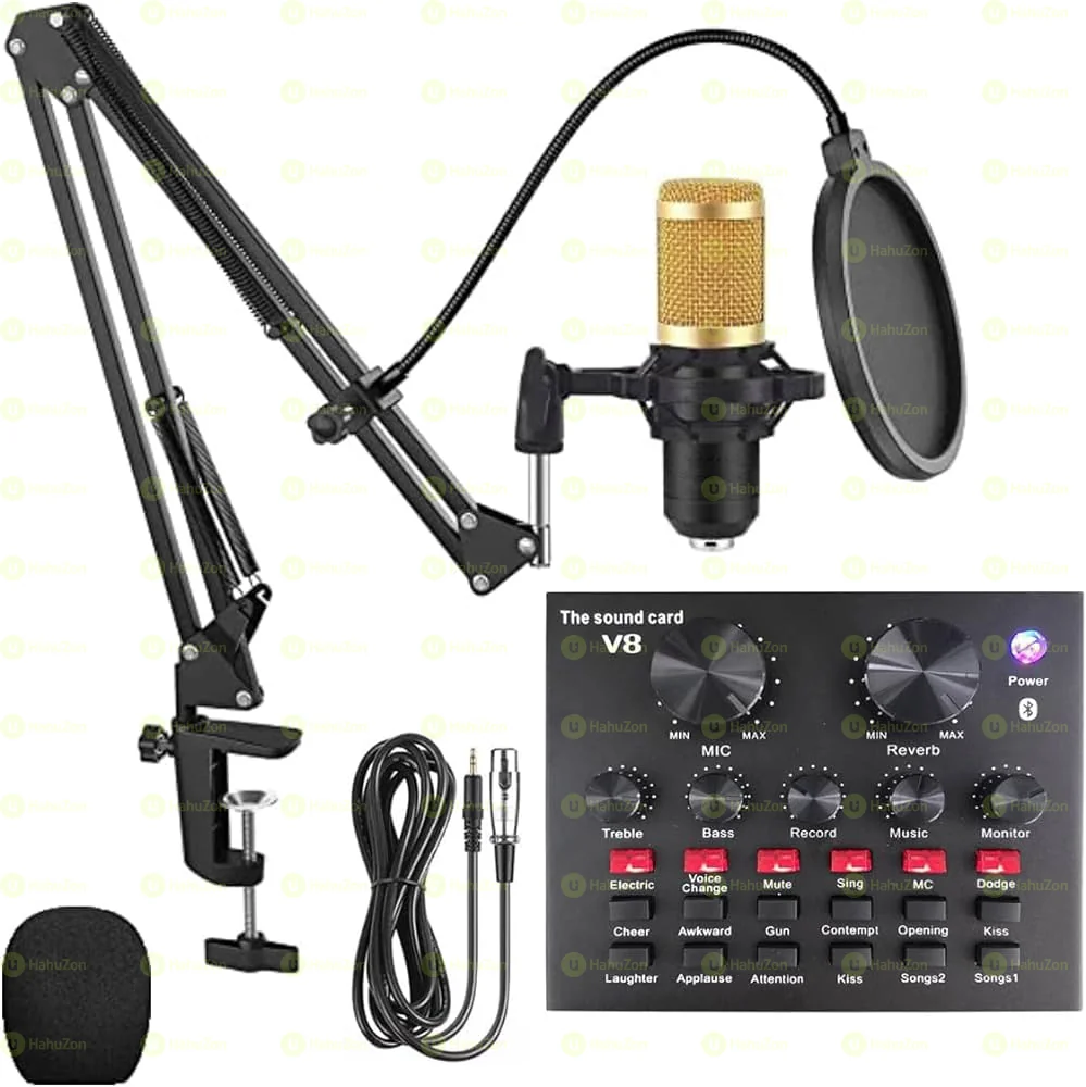 V8 Live Soundcard Professional Condenser Microphone