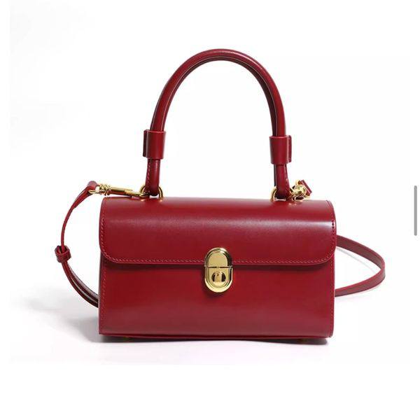 Box-Shaped Handbag