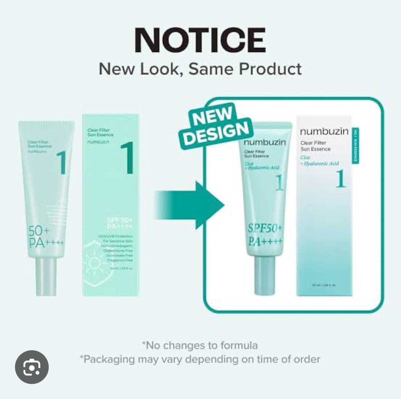 Numbuzin Sunscreen