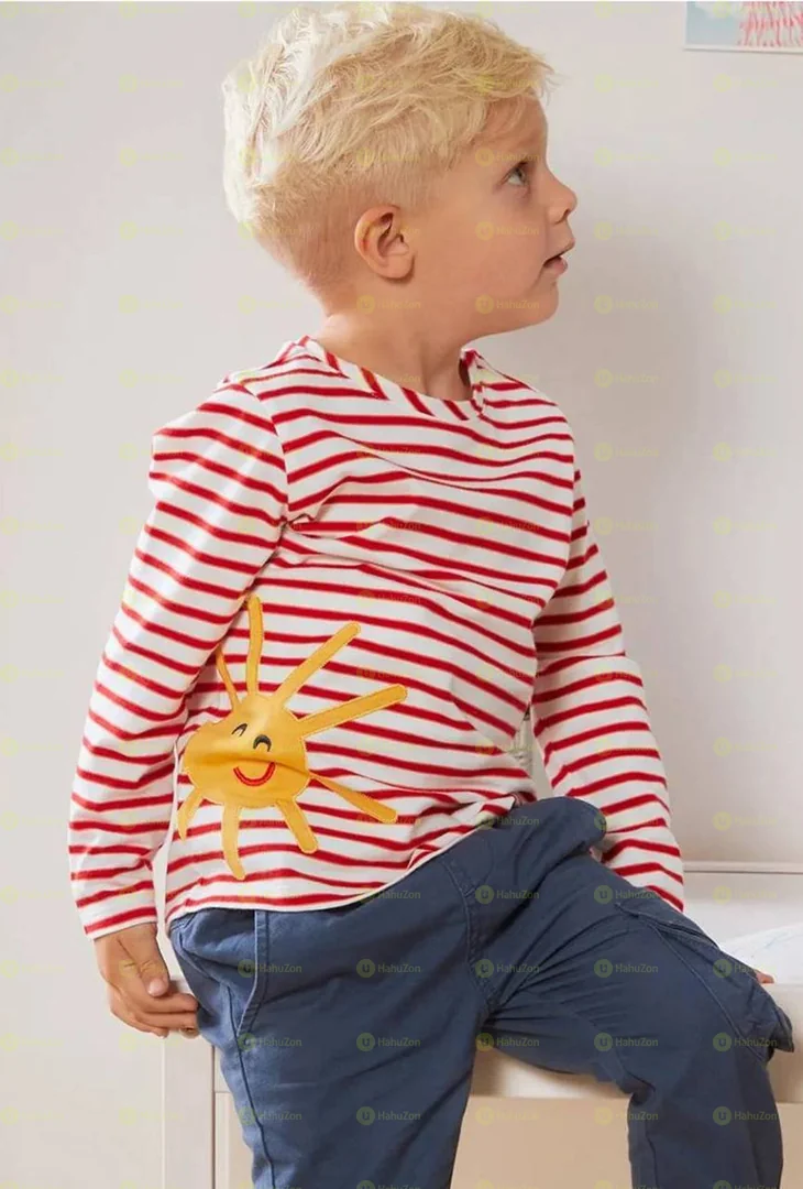 Tchibo Kids 2pc Crew Neck Long sleeve Top Brand Tchibo