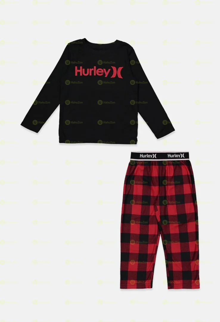 Hurley Kid Boys 2Pc printed pajama set
