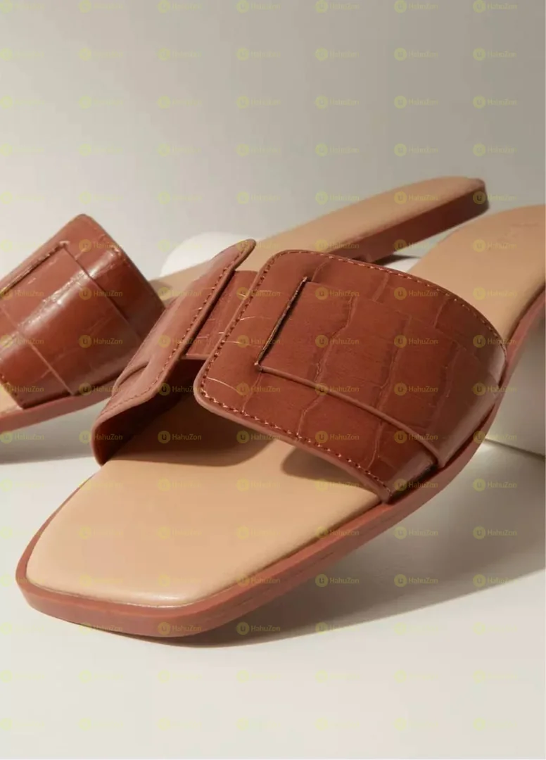 Textured Slip-On Sandals