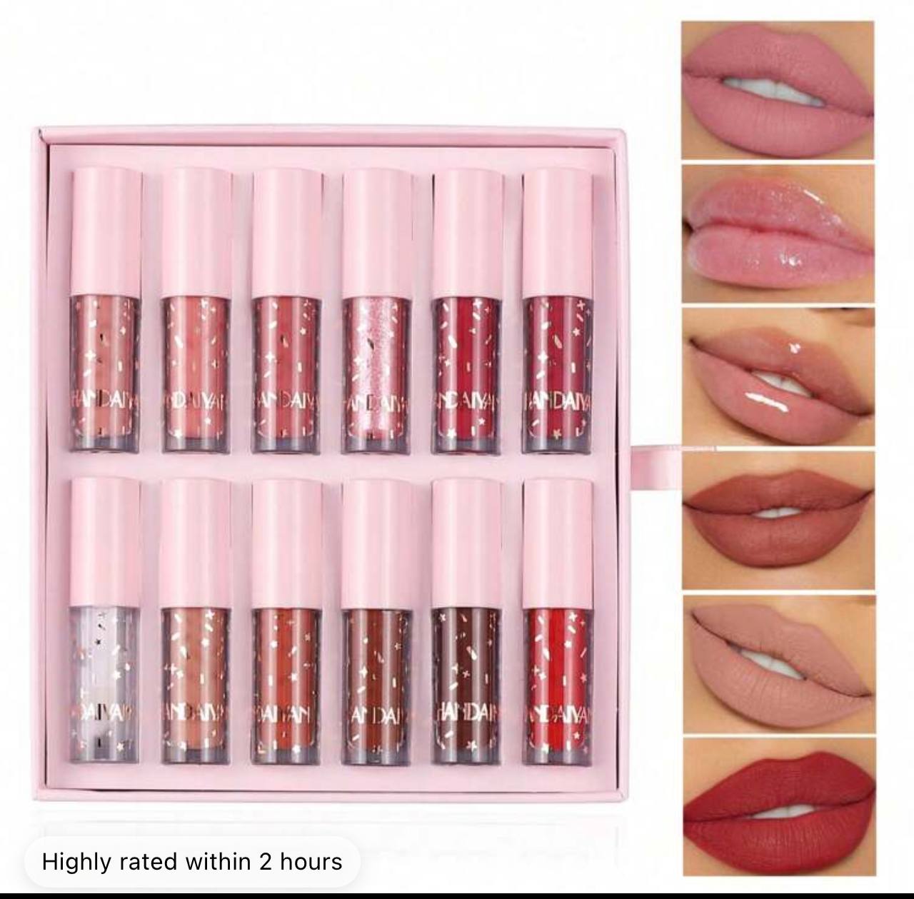 12 Pcs Lipstick Set Matt