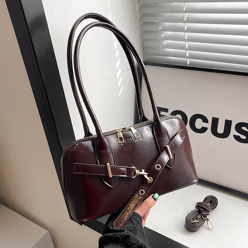 Belt Decor Shoulder Women's Handbag