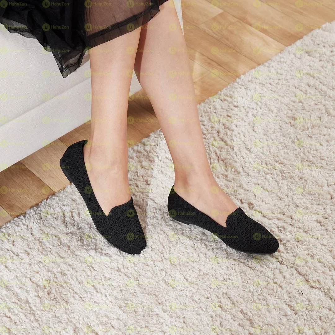 Max Textured Slip On Ballerina Women's Shoes