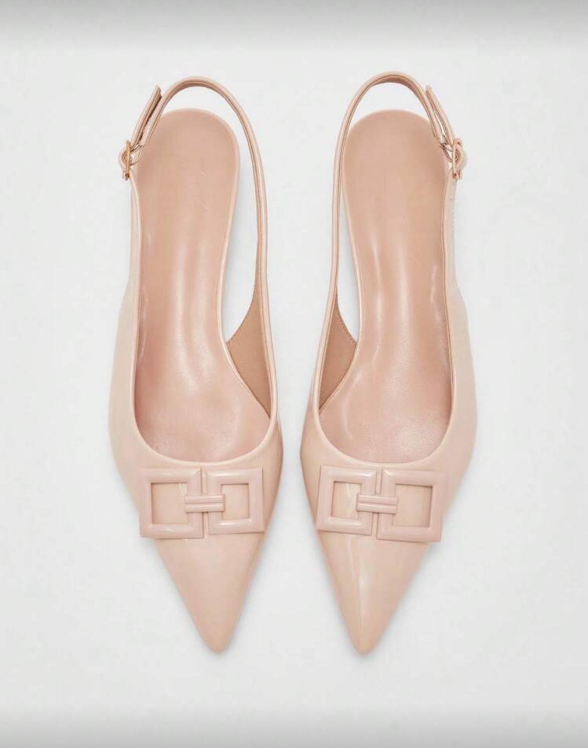 Pointy Toe Sling Back Flat