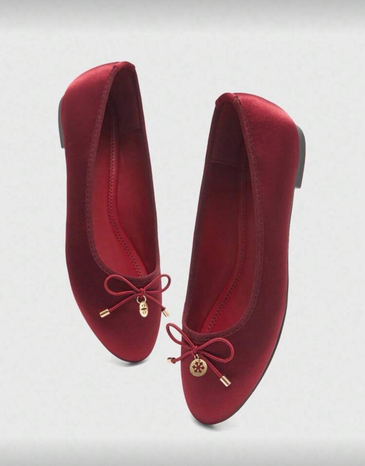 Plain Bow Ballerina Flat Shoes