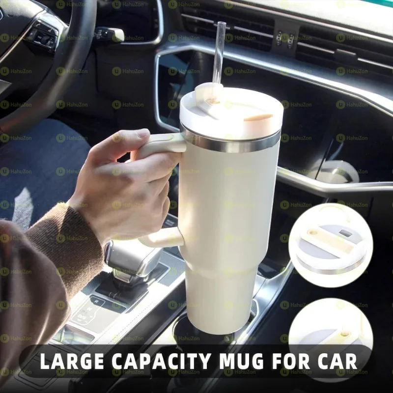 Portable Car Straw Coffee Insulation Cup