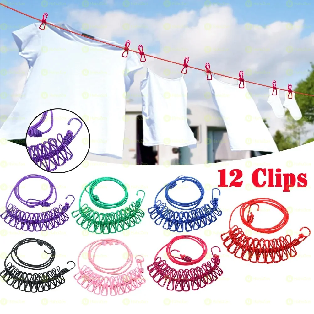 Flexible Cloth Hanging Dryer With Clips