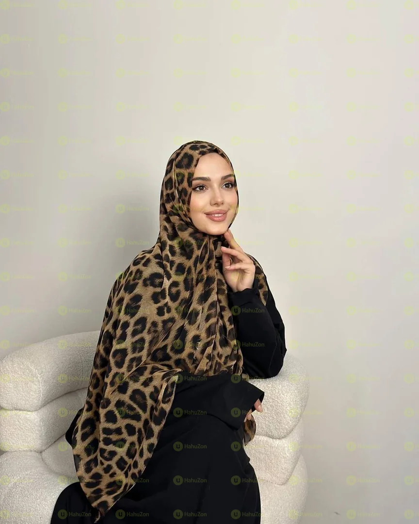 Leopard  Print Modal Hijab