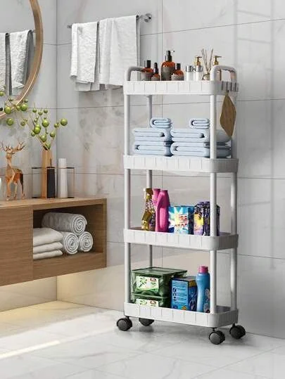 4-Layer Movable Kitchen Storage Rack