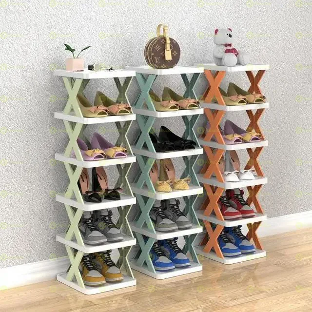 Six Layer Folding Shoes Rack
