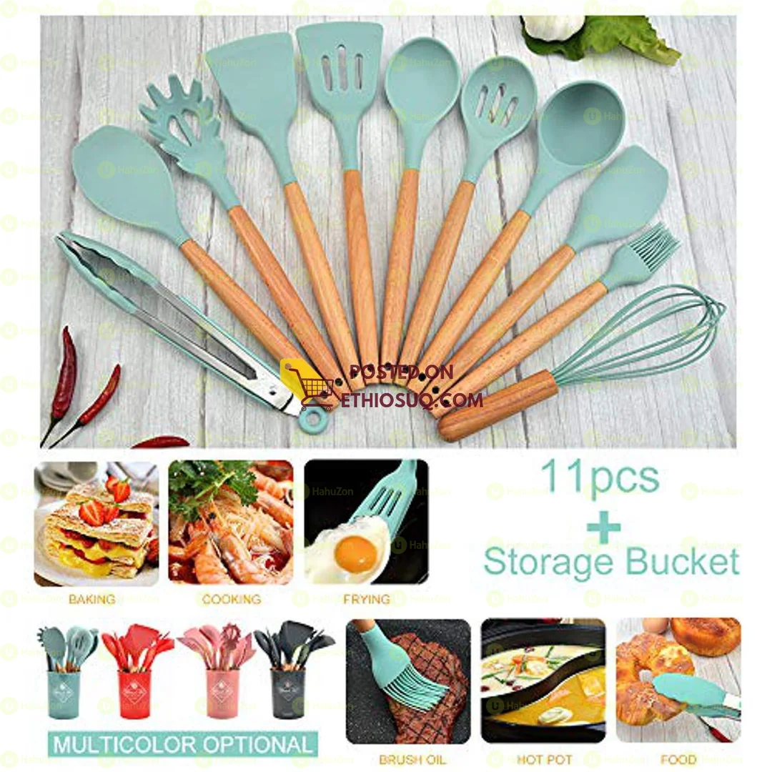 12pcs Silicone Kitchen Set Cooking Utensils Set