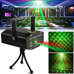 Mini Laser Stage Lighting Full Stars DJ Dance Disco Lamp