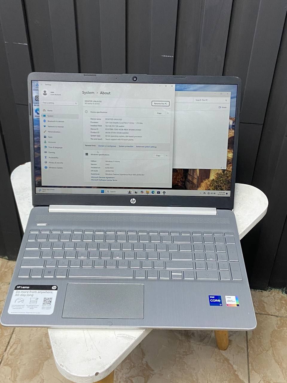 Hp Notebook 15 Core i7 12 Generation Laptop