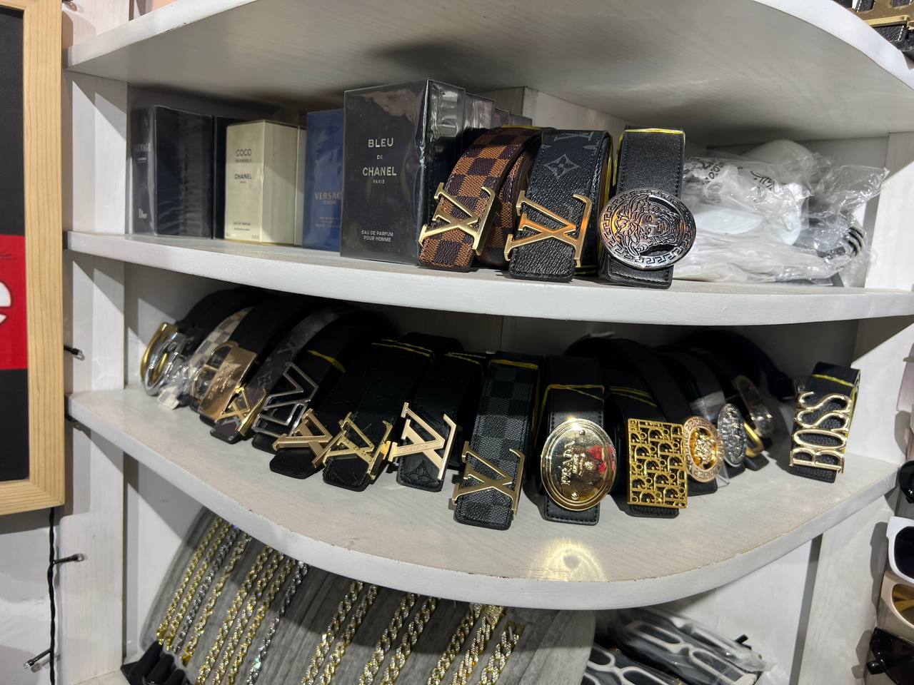 LV & Versace Belts