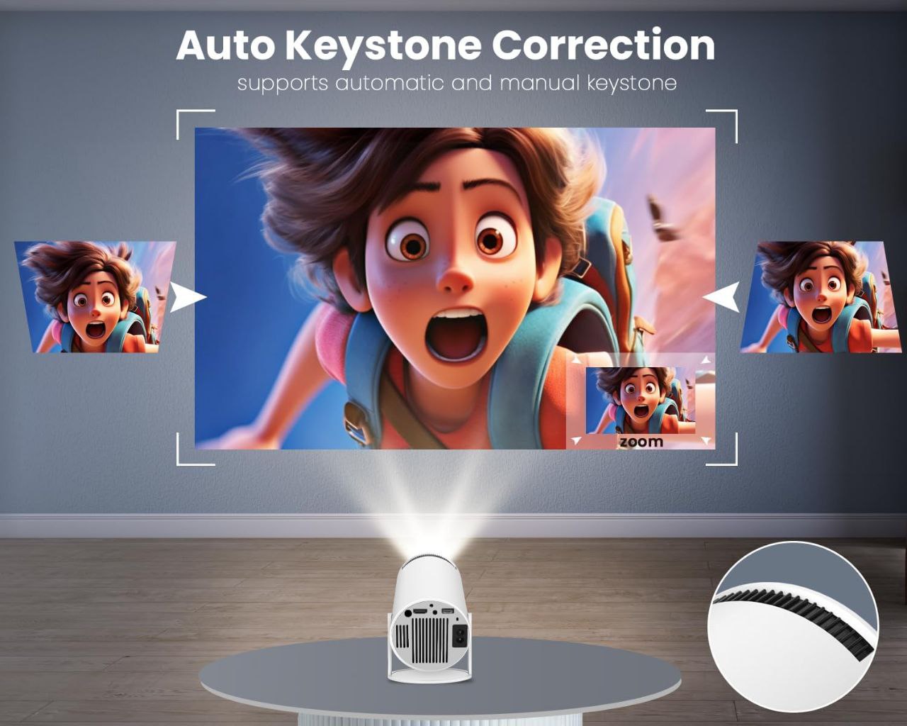 LED Smart Android 11 Home Theater Hy300 Projector