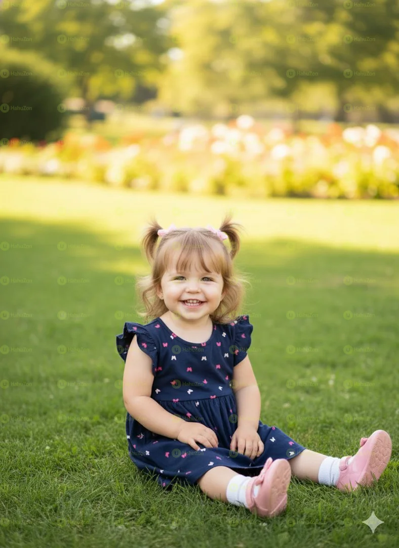 Toddler Girls Butterfly Printed Cute Dress