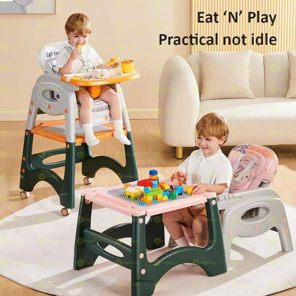 6 In 1 Baby High Chair And Studing Table