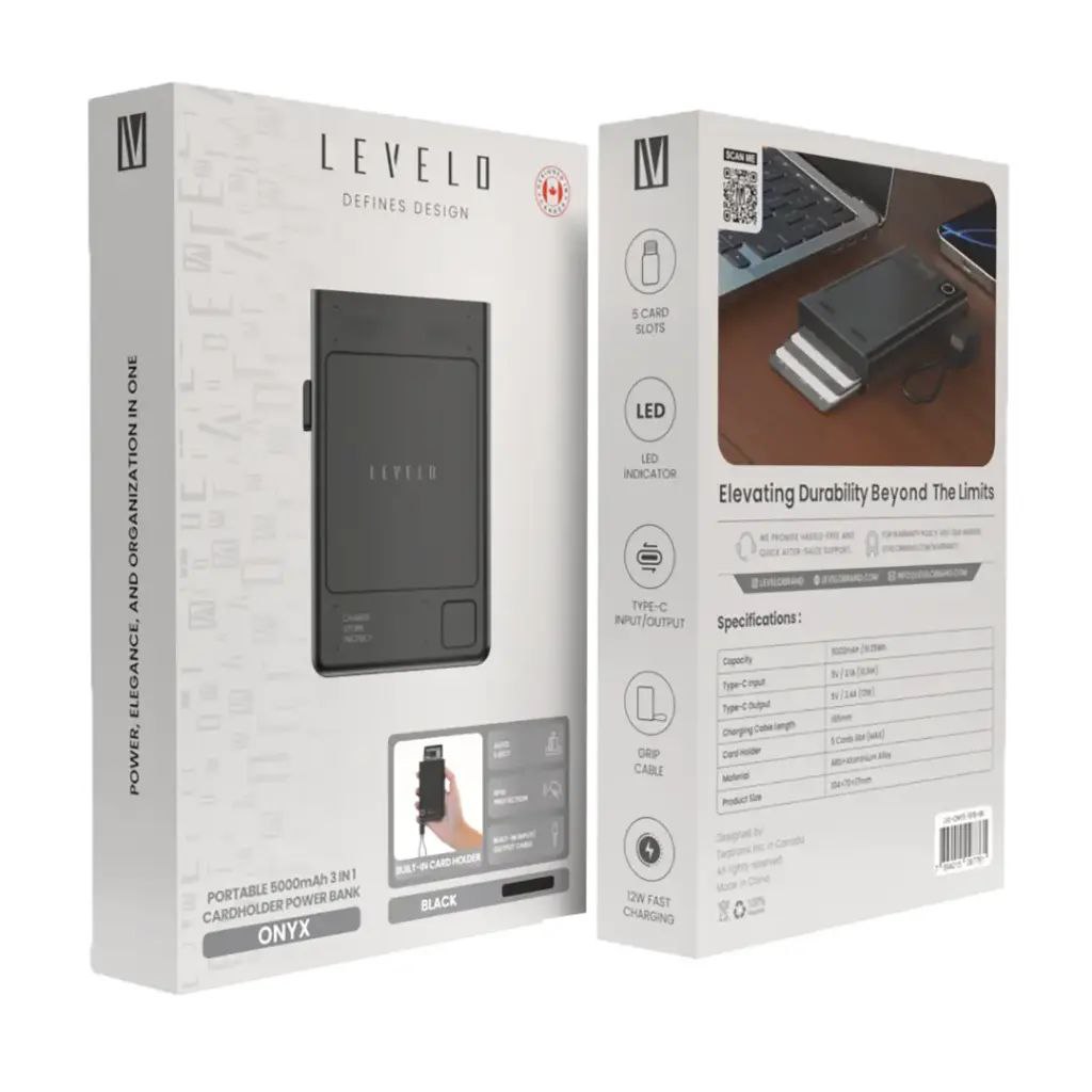 3-in-1 Smart Cardholder Power Bank