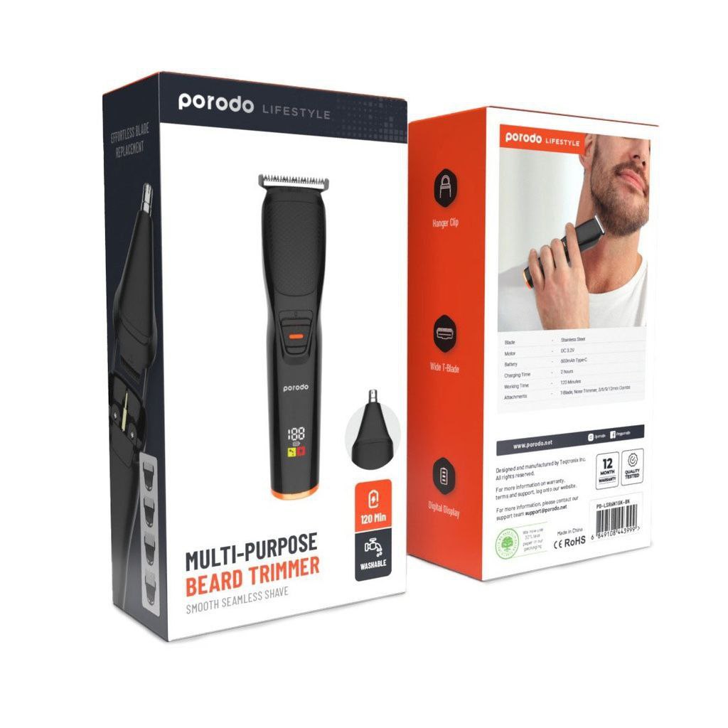 Porodo 2In1 Hair & Nose Trimmer