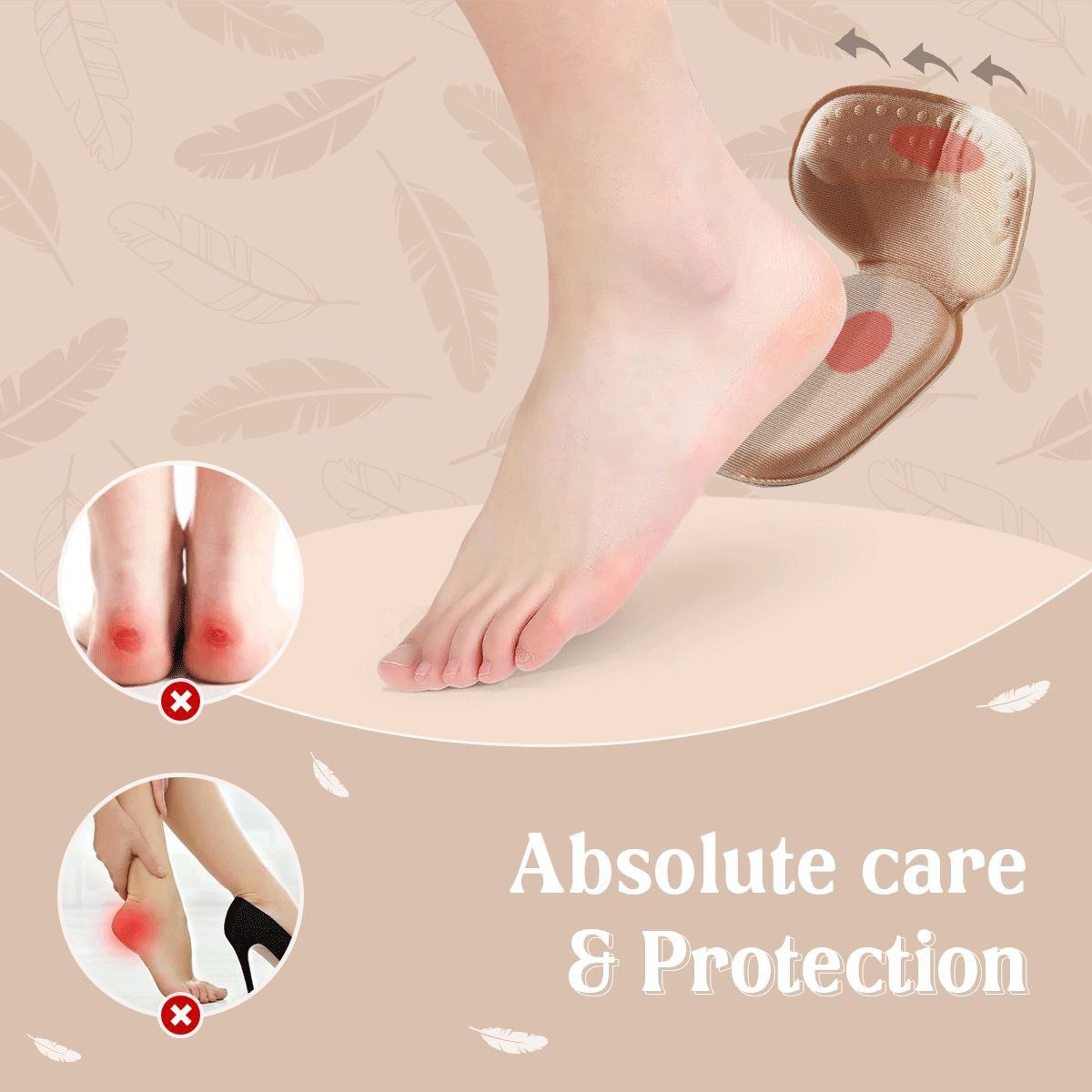 Women Sponge Heel Cushion Pads