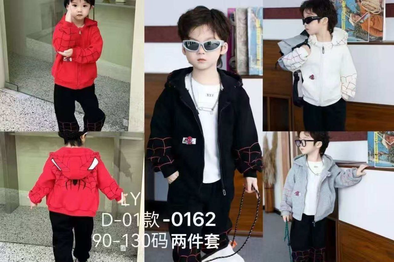 2Pcs Spideman jacket & Short Outfit