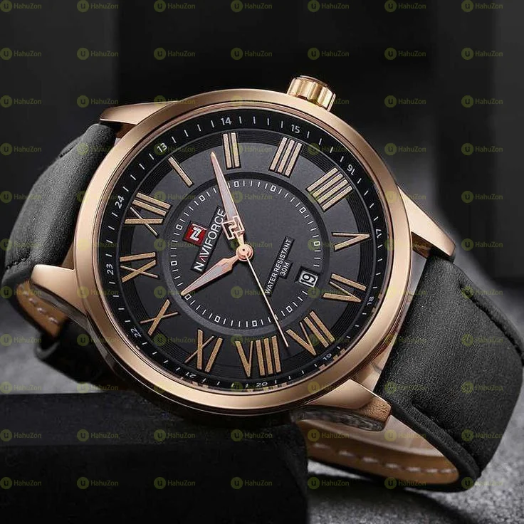 NaviForce Leather Men's Watch